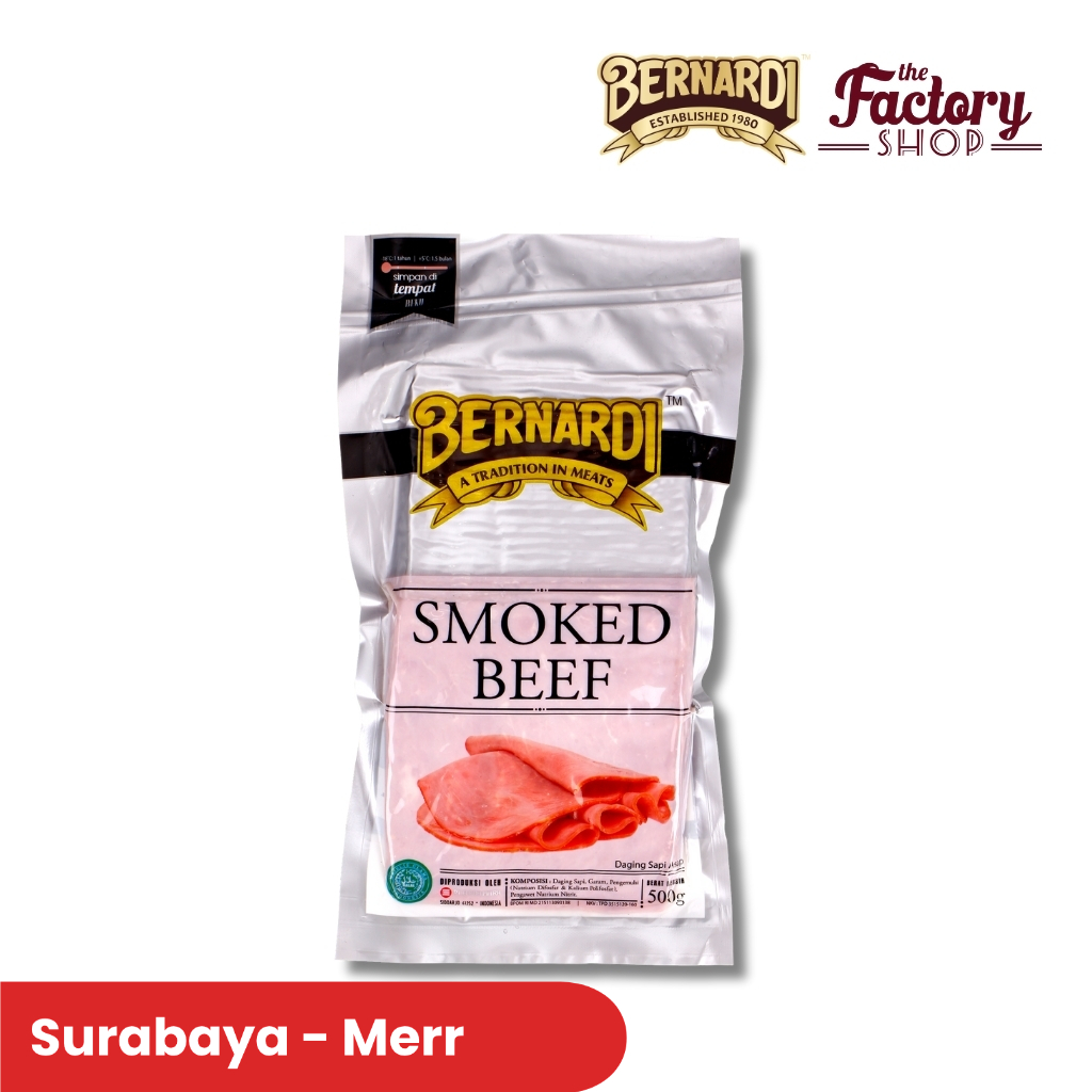 BERNARDI SMOKED BEEF BLOCK 500 Gr (SURABAYA)