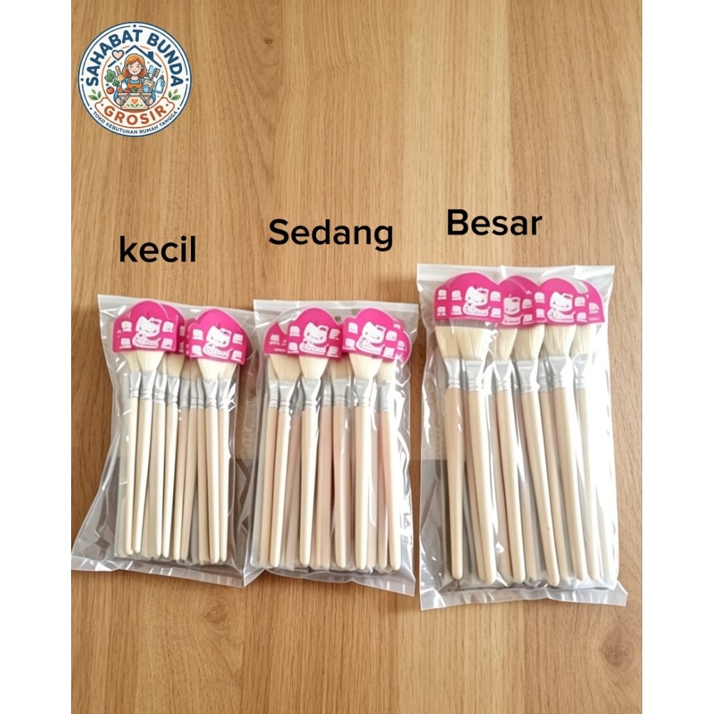 KUAS NASTAR/KUAS BAKARAN/KUAS ROTI BAHAN KAYU BY SAHABAT BUNDA GROSIR