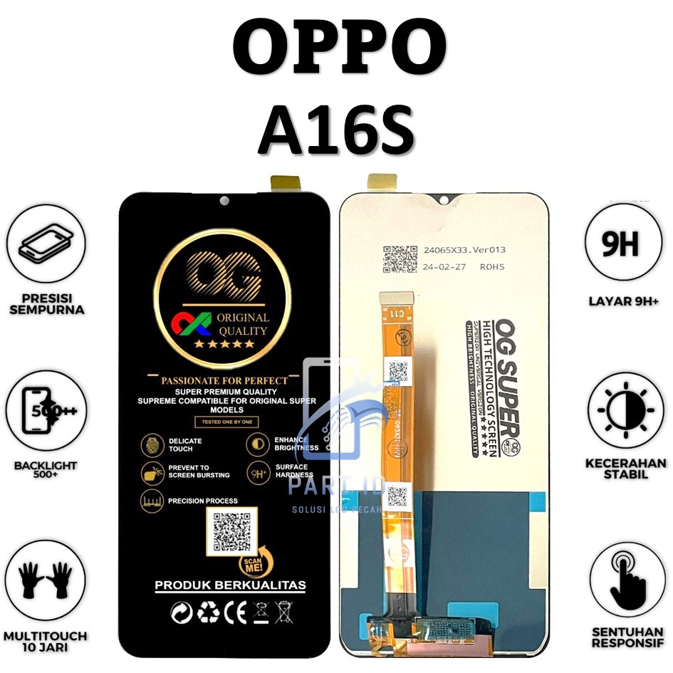 LCD TOUCHSCREEN OPPO A16S ORIGINAL 100% COMPLETE