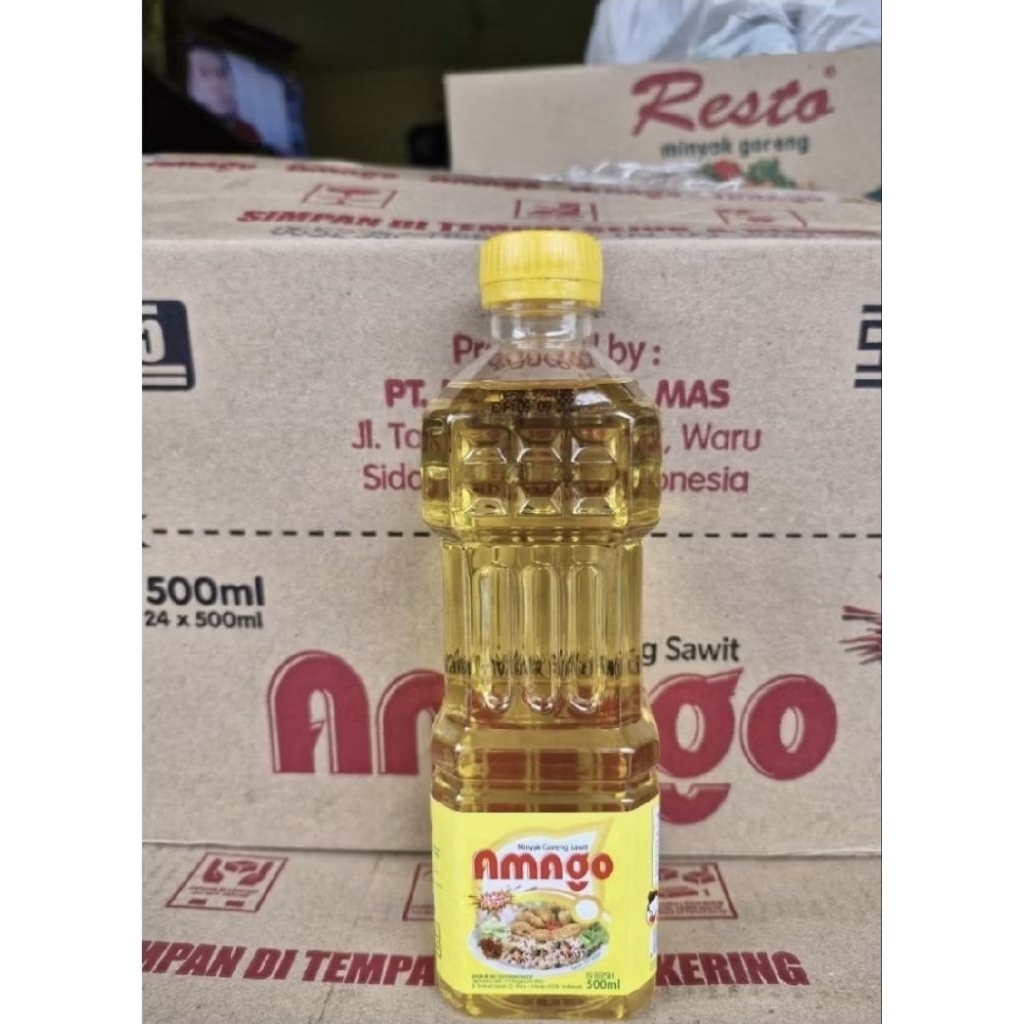 Amago Minyak Goreng Kemasan Botol 500ML / 1 Karton
