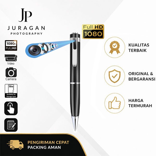JP Pencil Spy Camera / Kamera Mini portabel Full HD 1080P