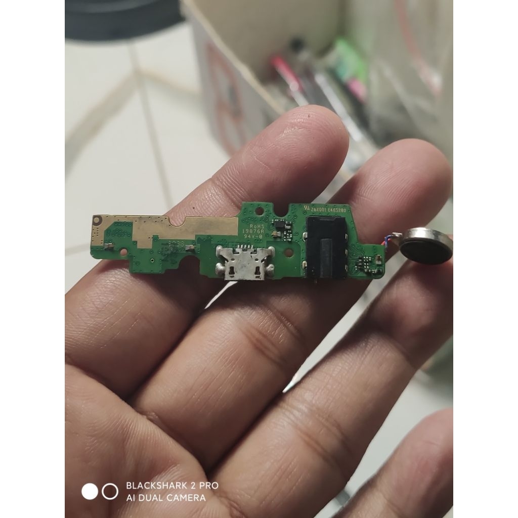 PCB CAS PAPAN CAS KONEKTOR CAS INFINIX HOT 9 PLAY X680 BEKAS COPOTAN