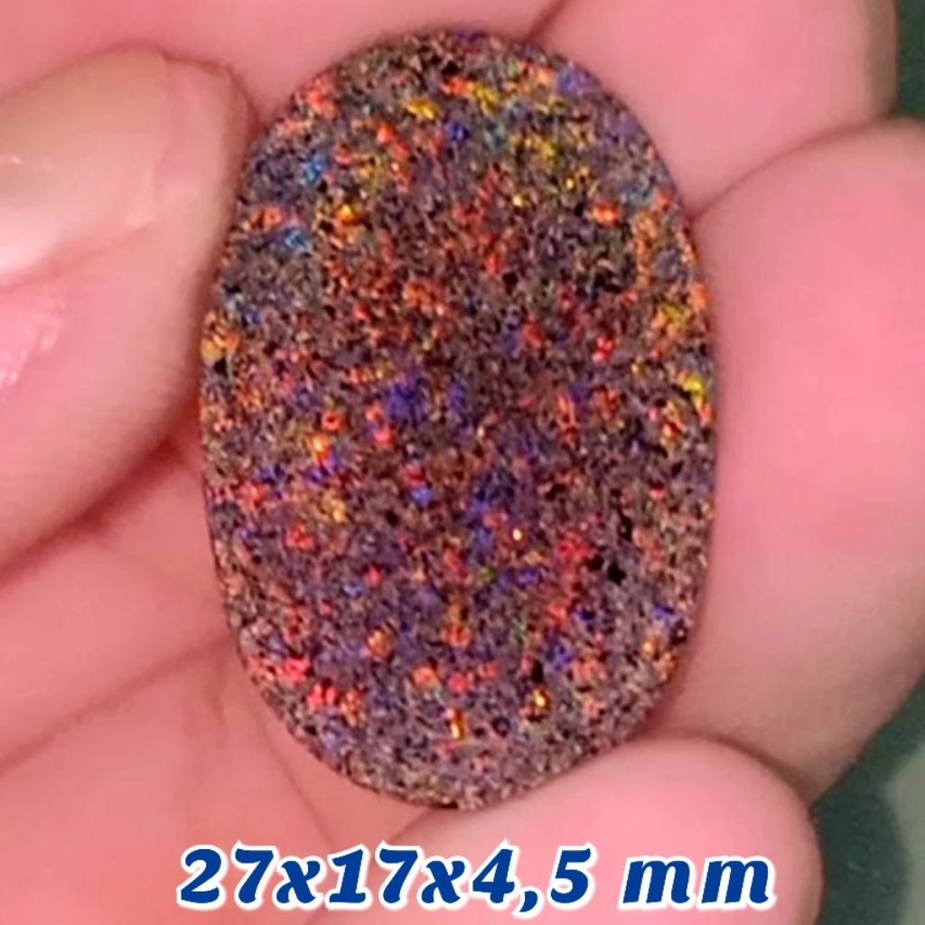 Bahan Kalimaya Black Opal Matrix Andamooka Australia Full Jarong Bos Ku..