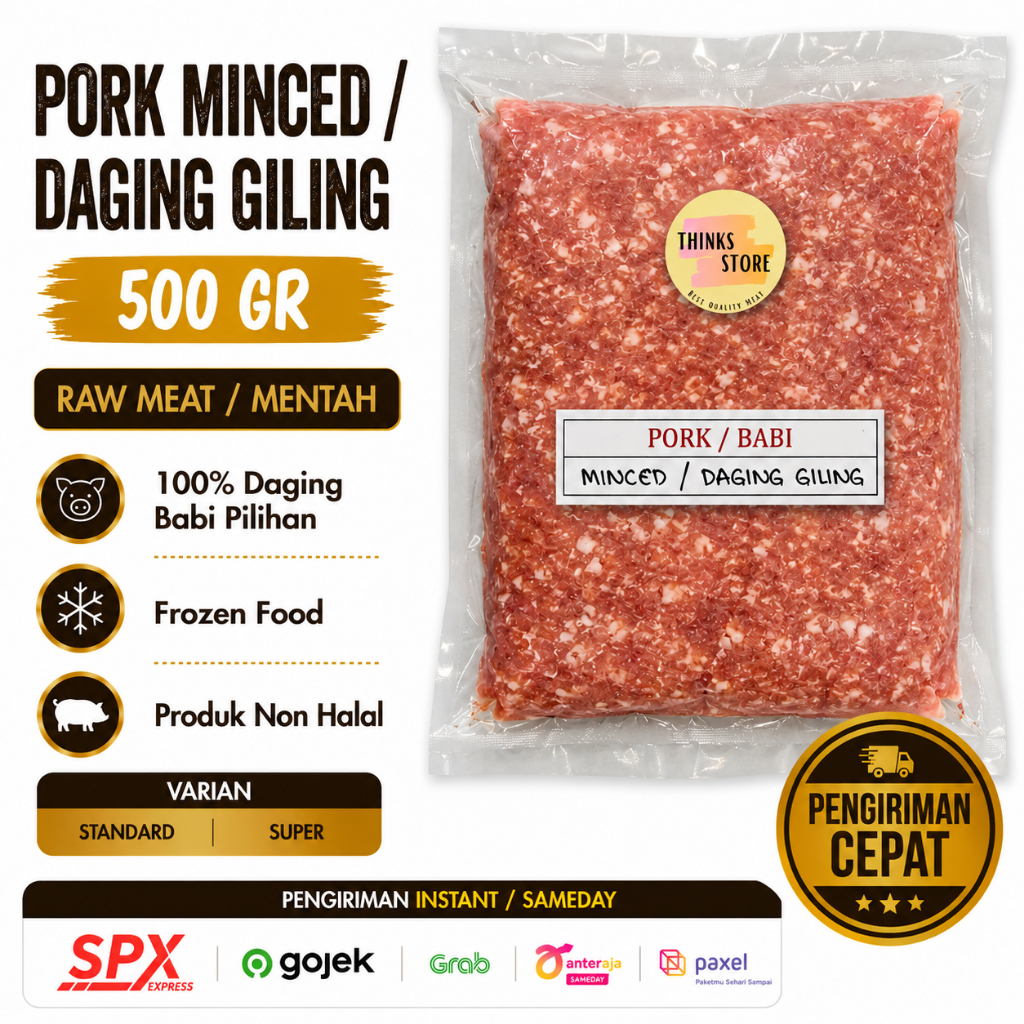 Daging Giling Babi - Pork Minced Meat - Babi Bali - DAGING BABI