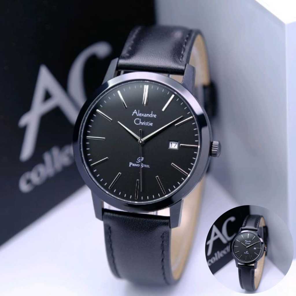 Jam Tangan Pria & Wanita Alexandre Christie AC 1007 Primo Steel Original