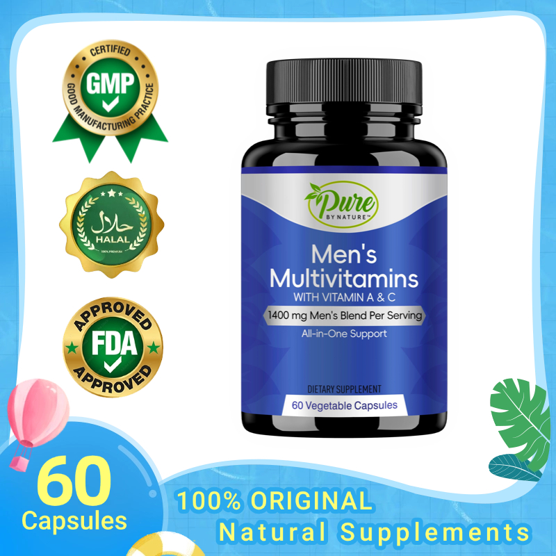 Multivitamin untuk pria,Formula nutrisi lengkap untuk pria aktif, bantu jaga kesehatan dan vitalitas
