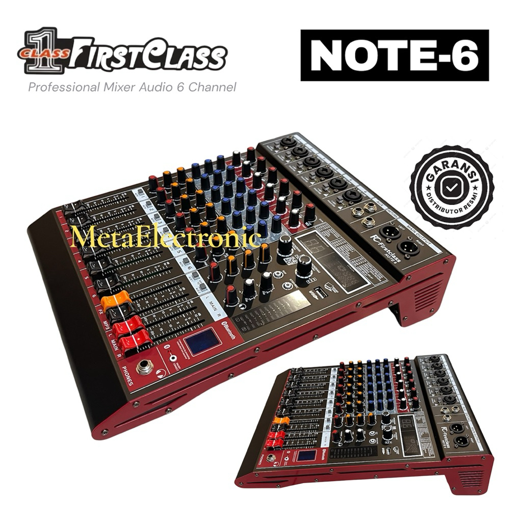 Mixer Audio Firstclass NOTE-6 Mixer 6 Channel Compressor