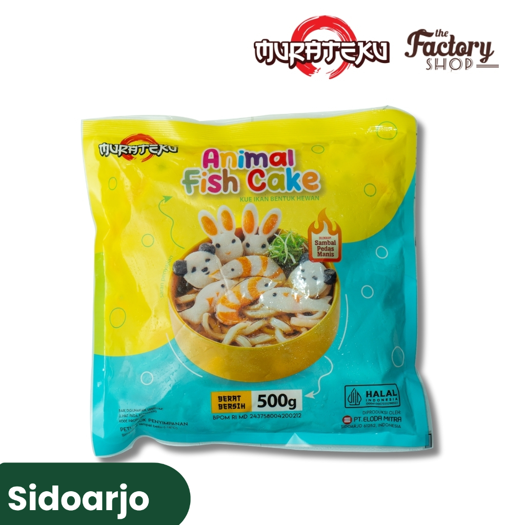 MURATEKU ANIMAL FISH CAKE 500G [SIDOARJO]