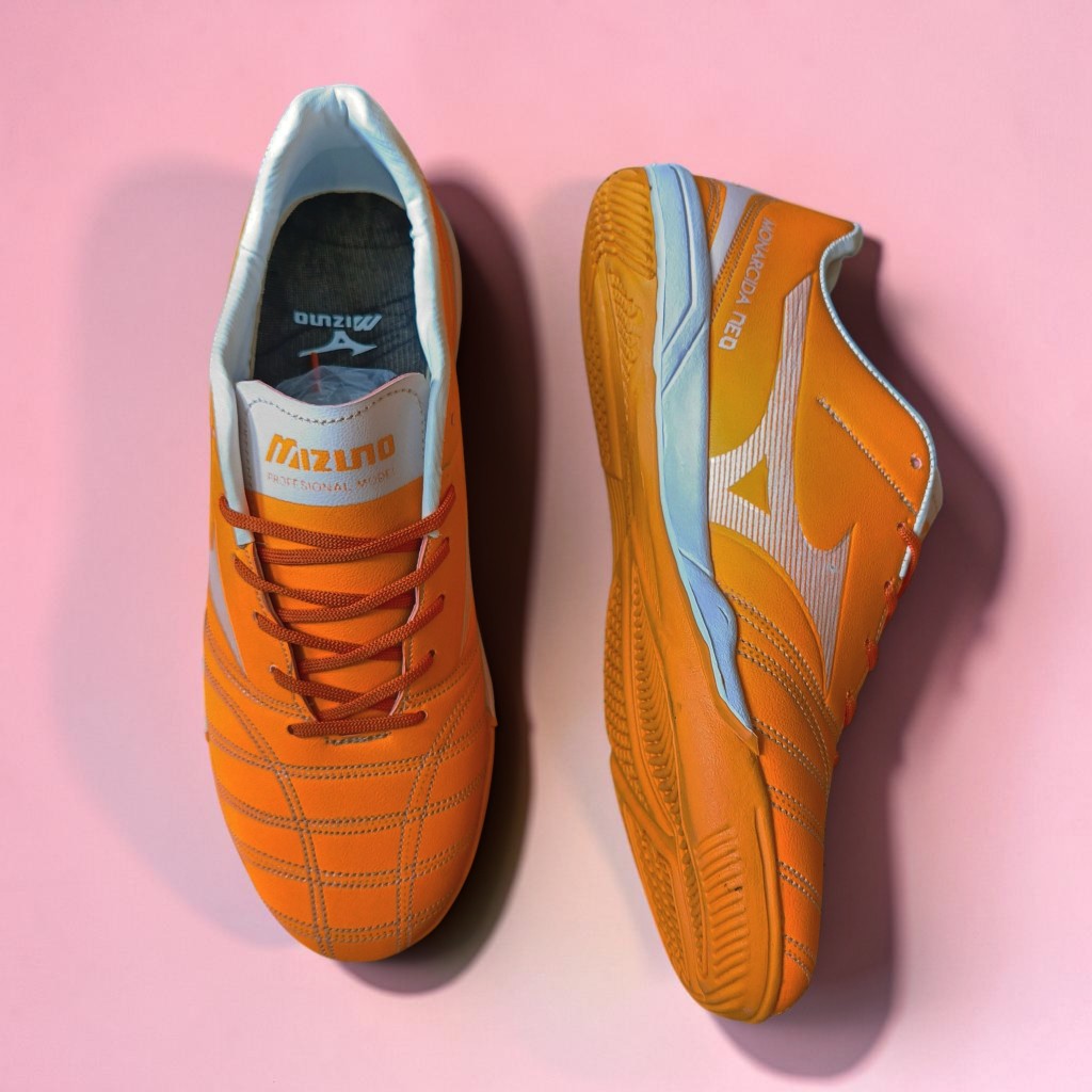 Sepatu Futsal Mizuno Monarcida Neo Pumpkin Orange
