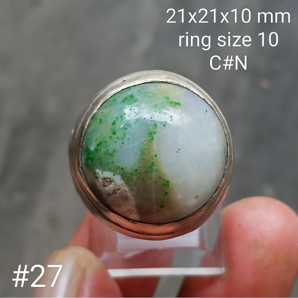 batu natural giok Nabire Papua #27