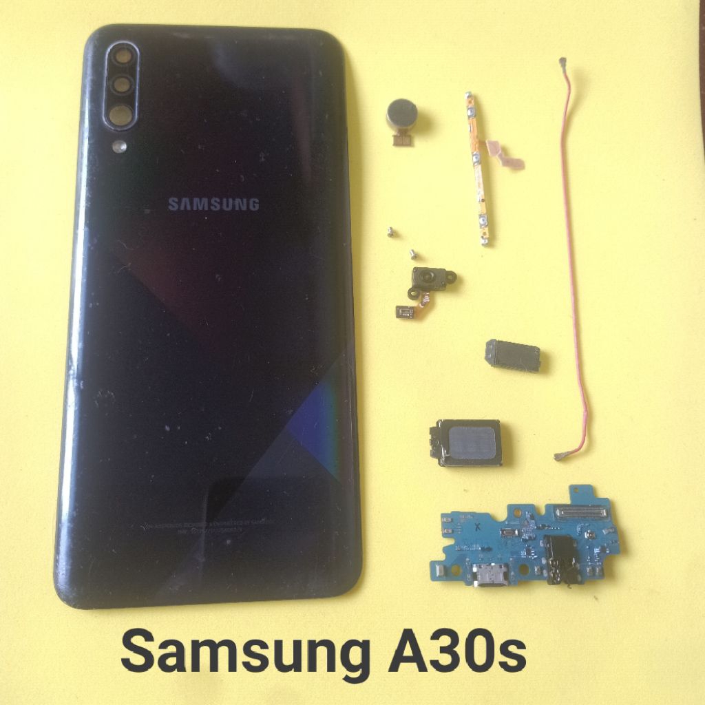 Sparepart Copotan Samsung A30s A307GN Second  flex on of volume  kabel siyal  backdoor  speaker atas