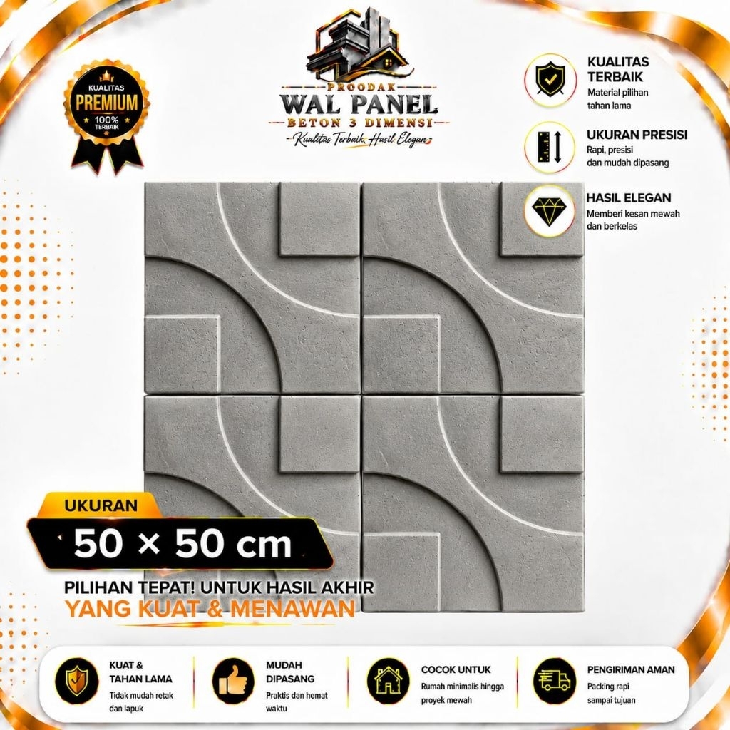 WalPanel Beton 3d Wall Panel 3d Beton Dekorasi Dingding