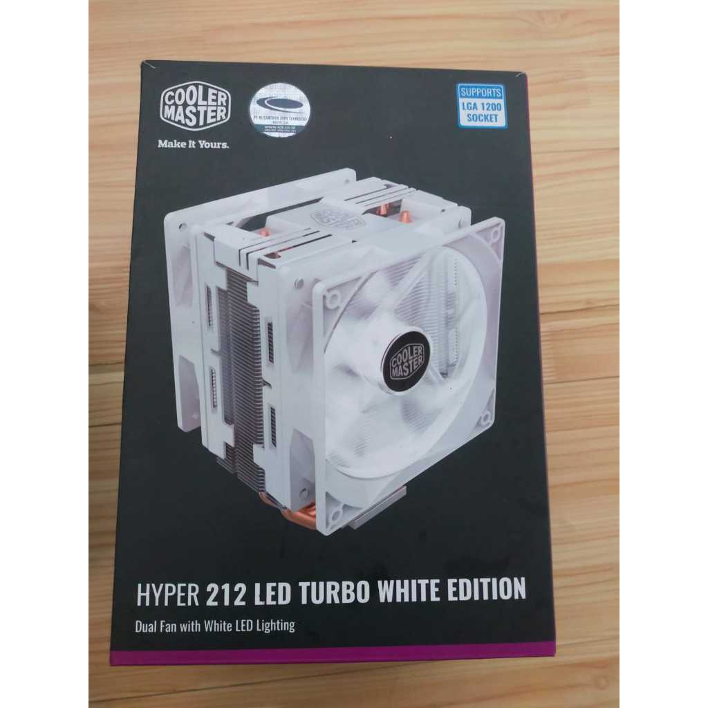 Cooler Master Hyper 212 LED Turbo White Edition CPU Air Cooler - Second Fullset Box