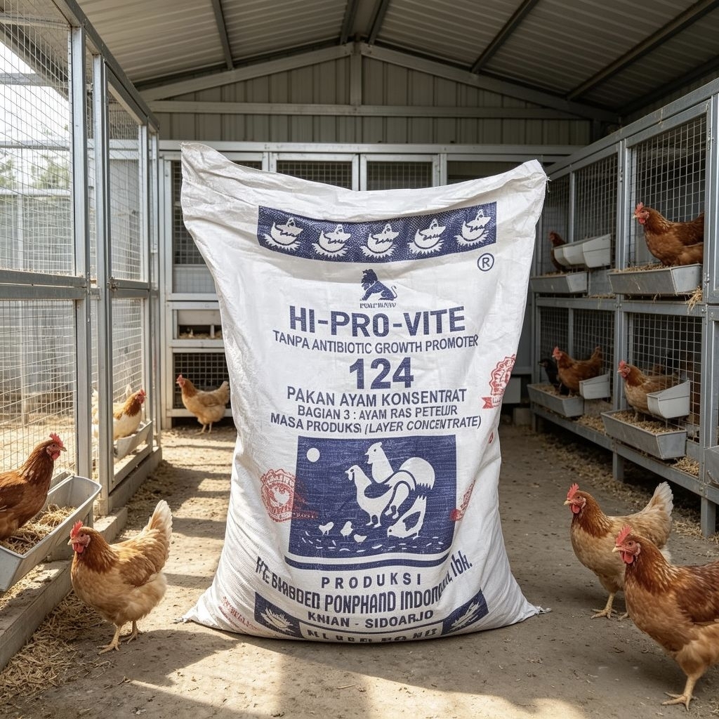 Konsentrat ayam ras petelur masa produksi 124 #pakanayam#