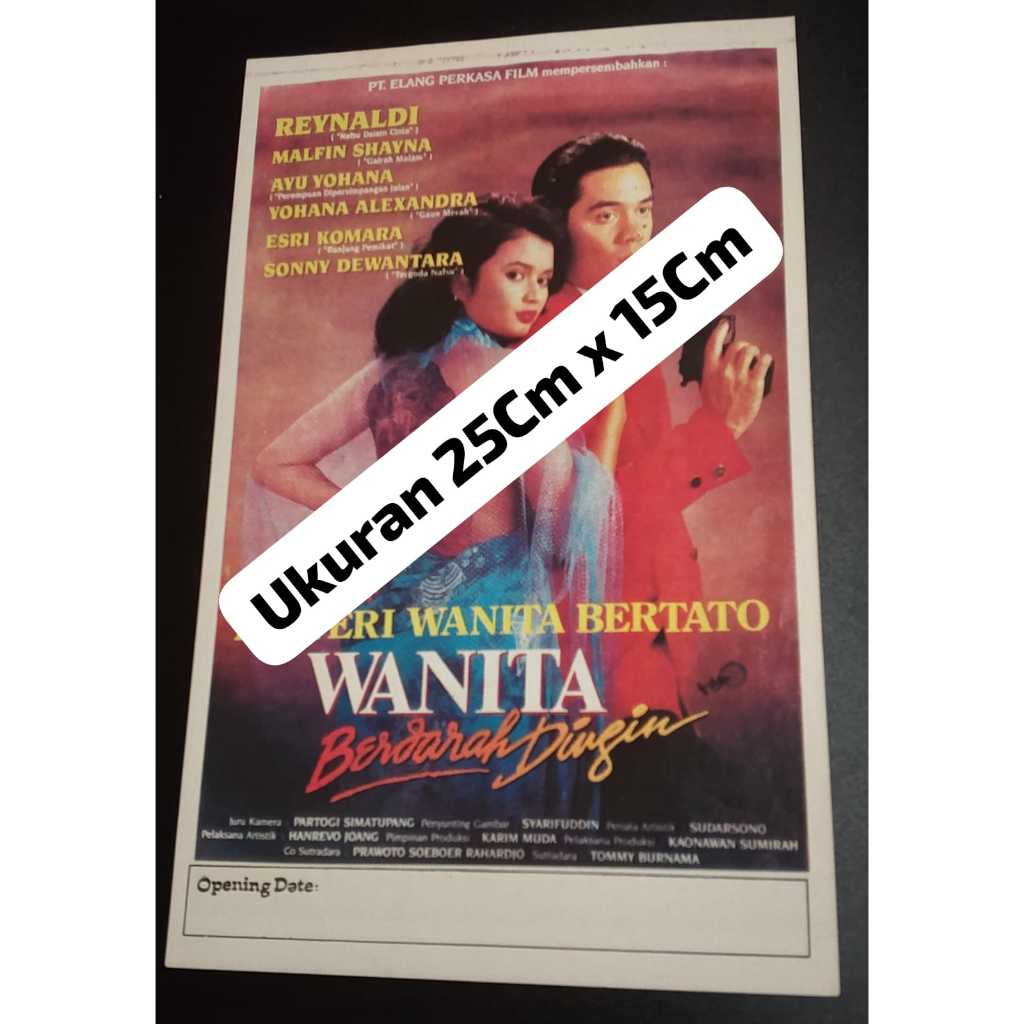 Flyer Film Poster Film Indonesia Wanita Berdarah Dingin
