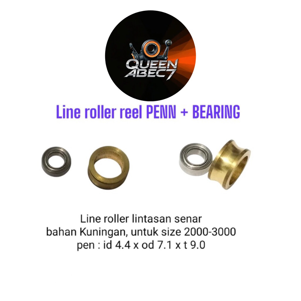 Line Roller PENN/ Roller Gold lintasan tali senar Reel pancing + Bearing