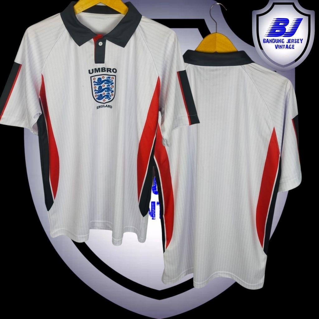 jersey England full printing premium 1998/99 retro/jersey/klasik/olahraga/outdoor/jersey santai/