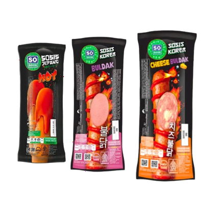 PROMO Cemilan Makanan Ringan Instant instan Siap Makan Ready to Eat Sosis Sausage SO GOOD Korea Jepa