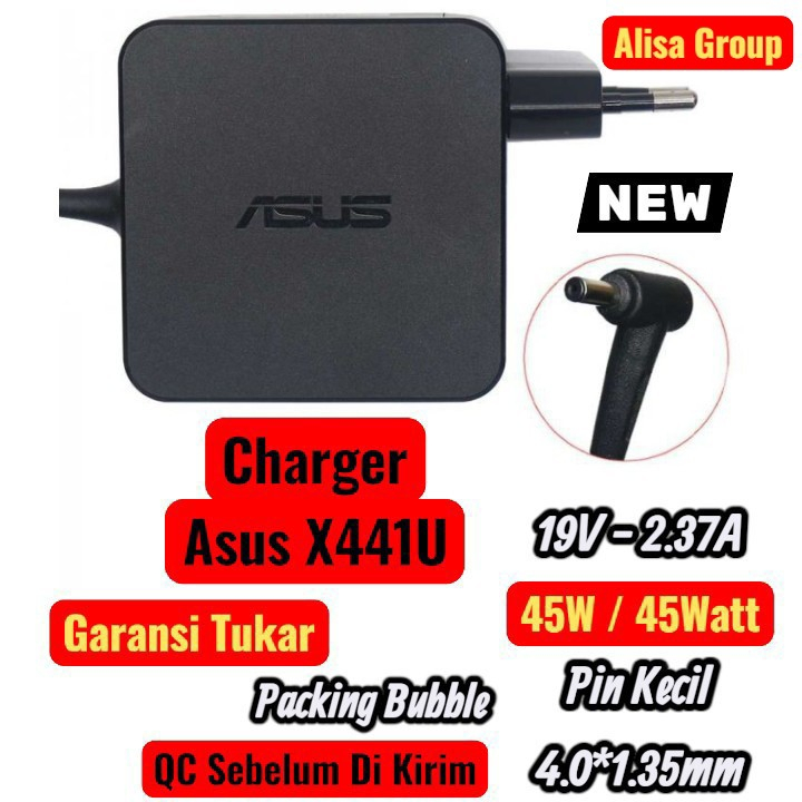 Charger Asus X441U X441UA X441UV X441UB X441UR X441UAK X441UAR Pin Kecil 4.0x1.35 Adaptor Original