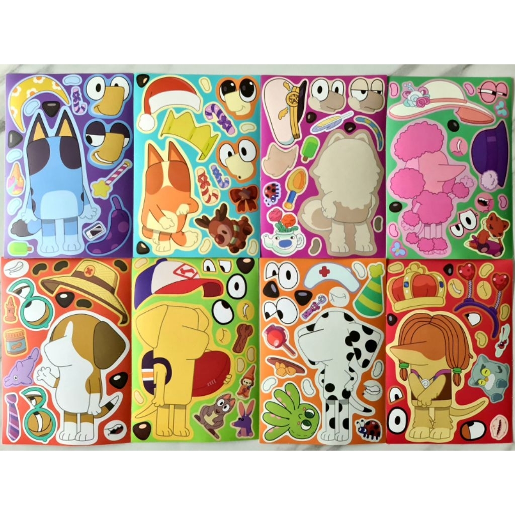 DIY Stiker Bluey new edition - size small