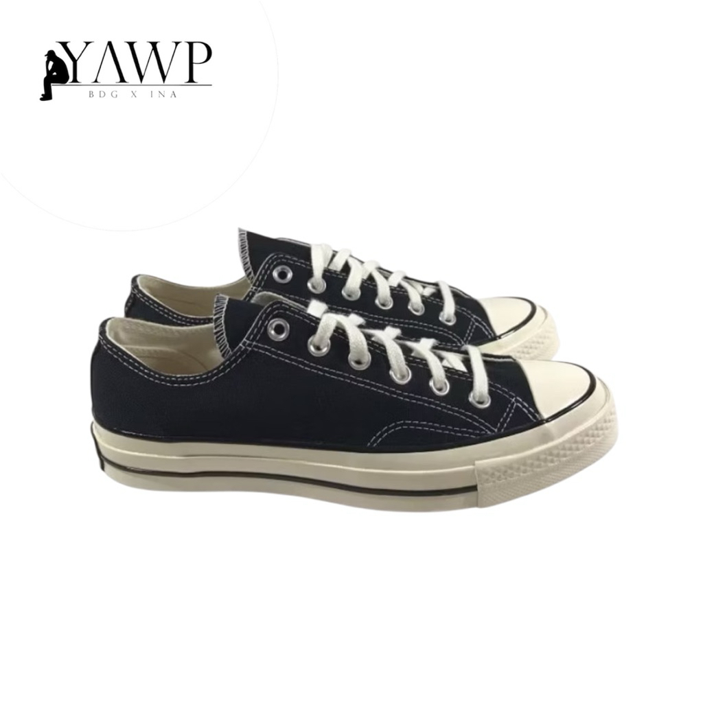 Converse 70s black egret low
