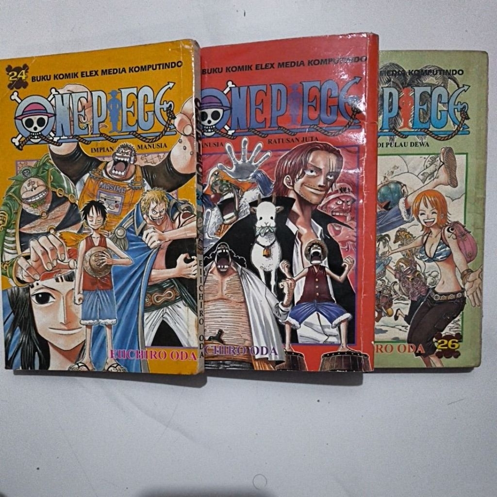 komik one piece set vol 24 - 26 bekas