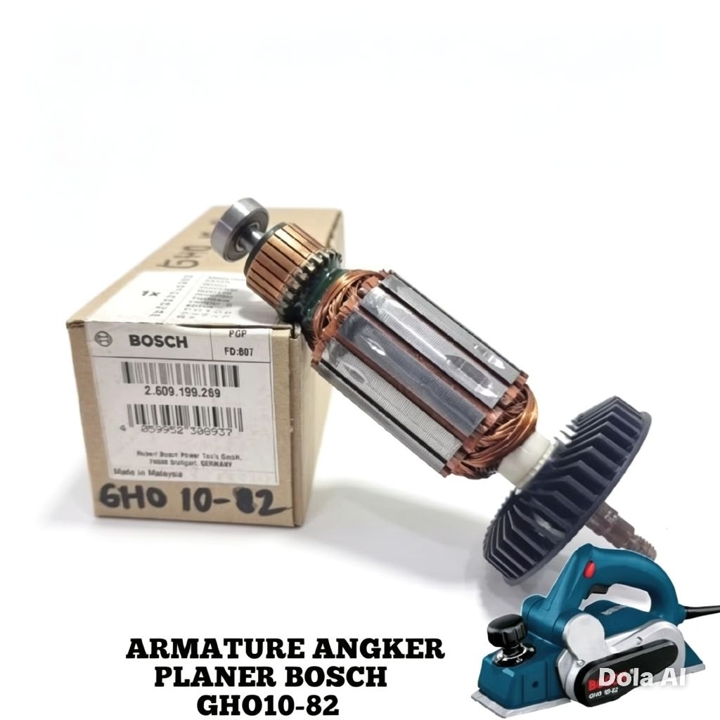 ARMATURE ANGKER GHO10-82 MESIN PLANER KETAM BOSCH GHO10-82 ORIGINAL BOSCH ROTOR ANGKER GHO10-82 BOSC