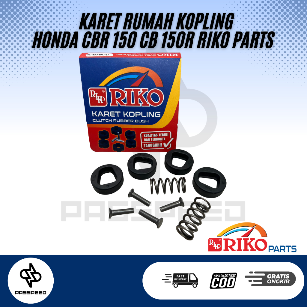 KARET RUMAH KOPLING SET PAKU KELING KARET KOPLING HND CBR 150 CB 150R K56 KPP RIKO PARTS