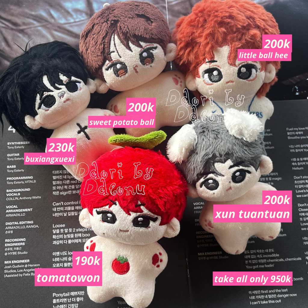 BONEKA DOLL ENHYPEN OFFICIAL MAKERNIM JUNGWON SUNGHOON HEESEUNG SUNOO ENHYPEN
