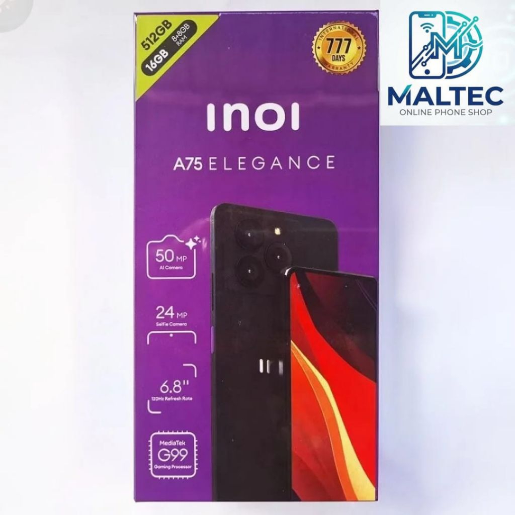 INOI A75 Elegance 6/256 black - Garansi Resmi