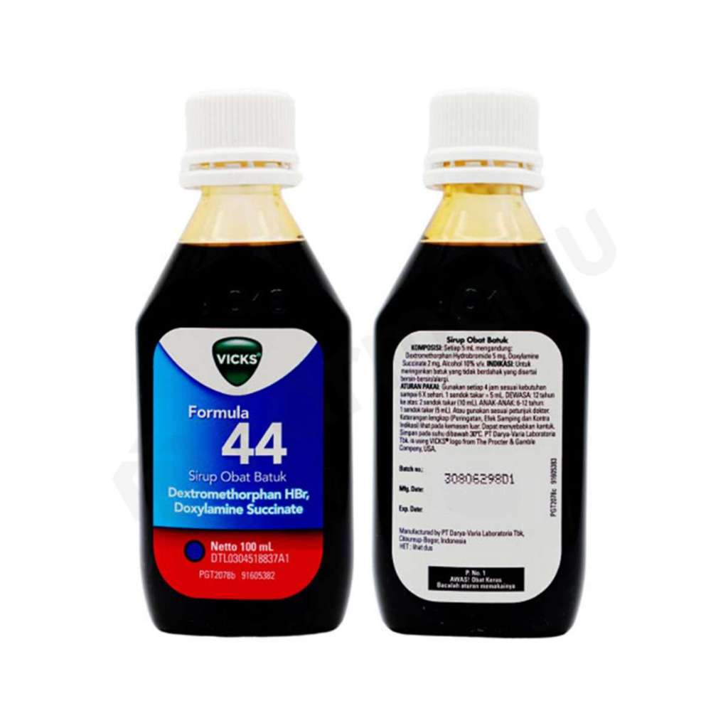 Vicks Formula 44 Dewasa 100ml - Membantu meredakan Batuk kering