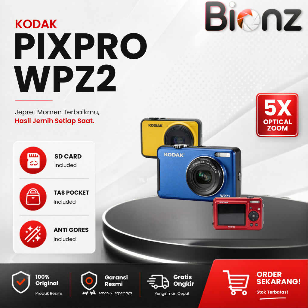 KODAK PIXPRO WPZ2 WATERPROOF DIGITAL CAMERA /  KODAK PIXPRO WPZ2