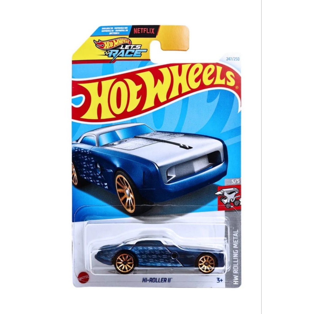 Hot Wheels Hi-Roller II Biru Let's Race