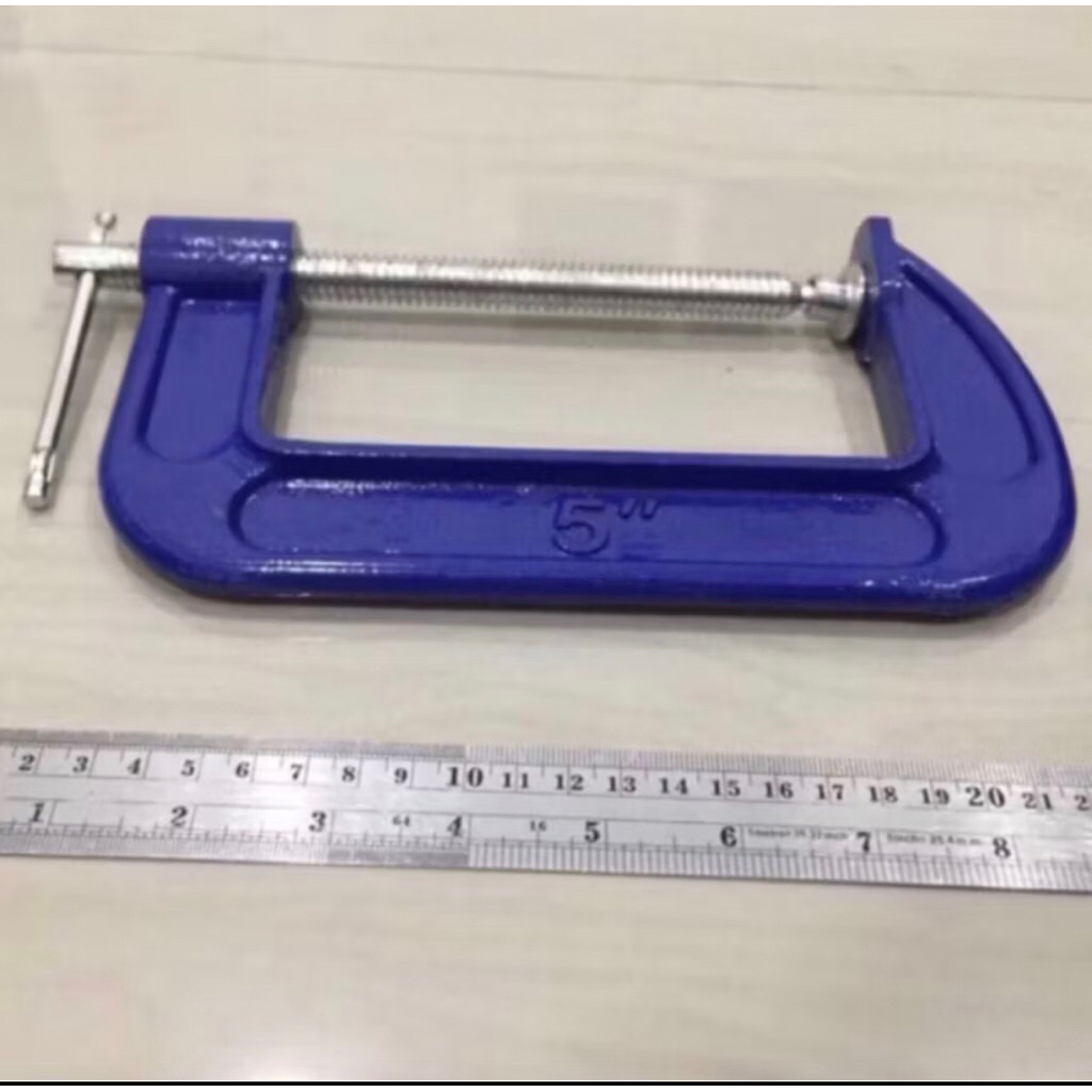BAIS C 5” inci // klem g 5 inchi (( maxsimal jepit 12.5 cm )) klem c5”inci / catok c 5”inchi / klem 