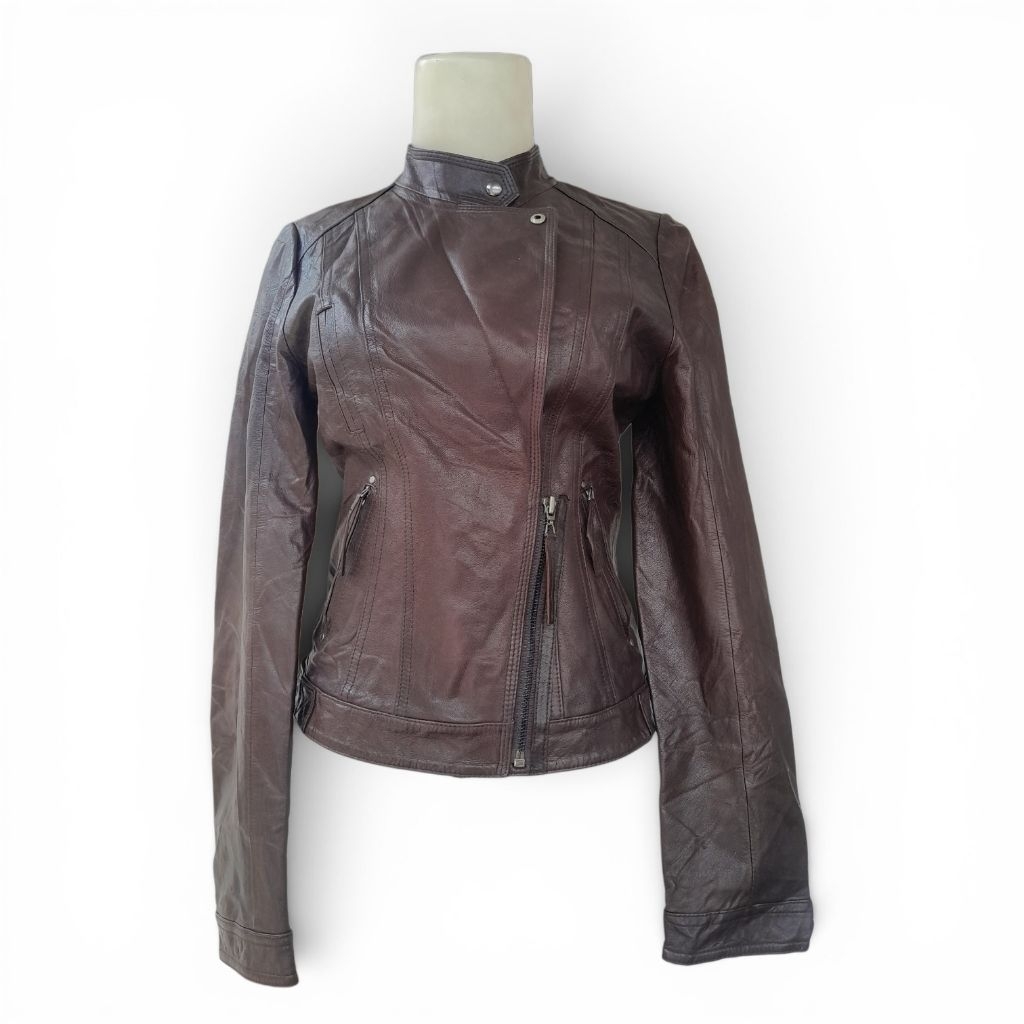 JAKET KULIT LEATHER JACKET PRELOVED 10