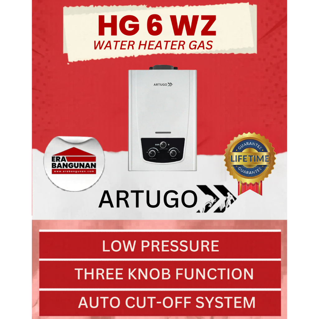 ARTUGO Water Heater Gas HG 6 WZ