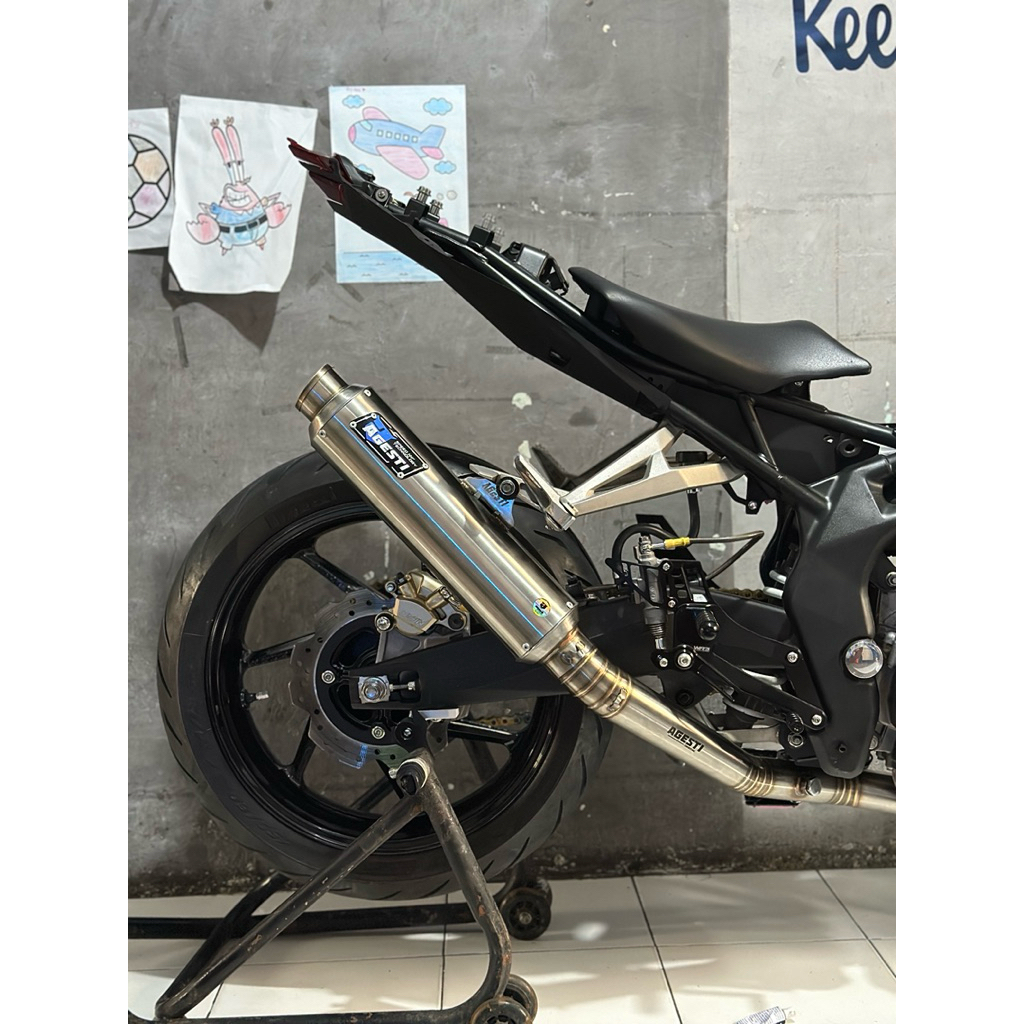 Knalpot Agesti Pro Drag V2 CBR250RR SP SPQS Fullsystem