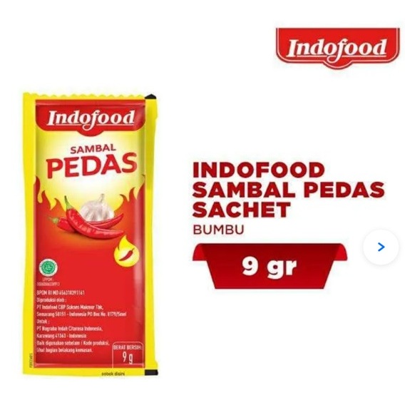 Saos Indofood saus Sambal Pedas Sachet