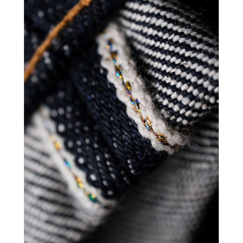 Bluestates 23oz Heavyweight Denim Selvedge Pants - Extra Deep indigo Mystical Tiger sanforized Slim 
