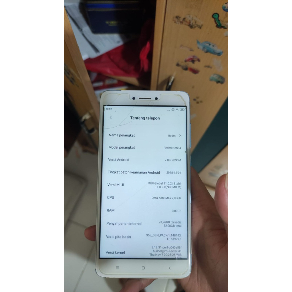 Redmi Note 4X (Seken) Kondisi kayak di foto