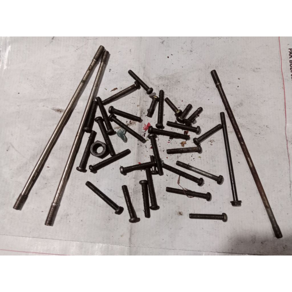 baut mesin gedok getok gedog plus ples + gl100 gl 100 cb100 cb 100 gl125 gl 125 cb125 cb 125 ori cop