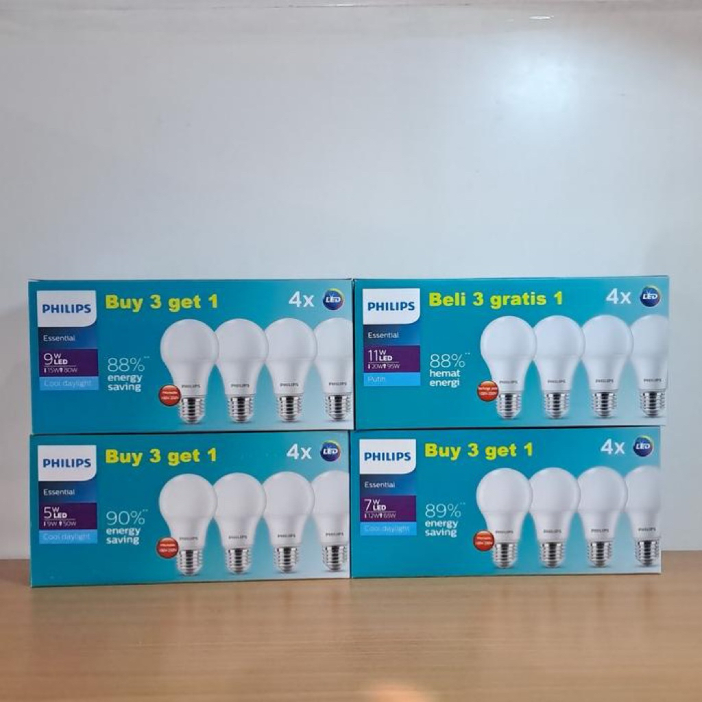Paket lampu LED Philips 5 Watt