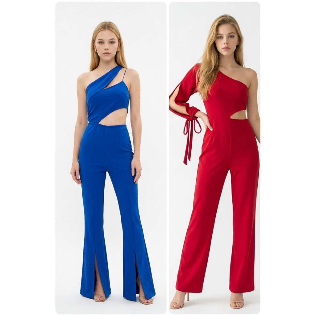 Jumpsuit one shoulder sexy