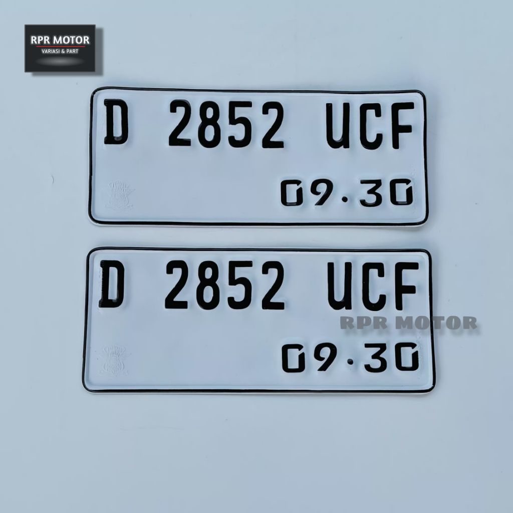 PLAT NOMOR MOTOR STANDAR SAMSAT