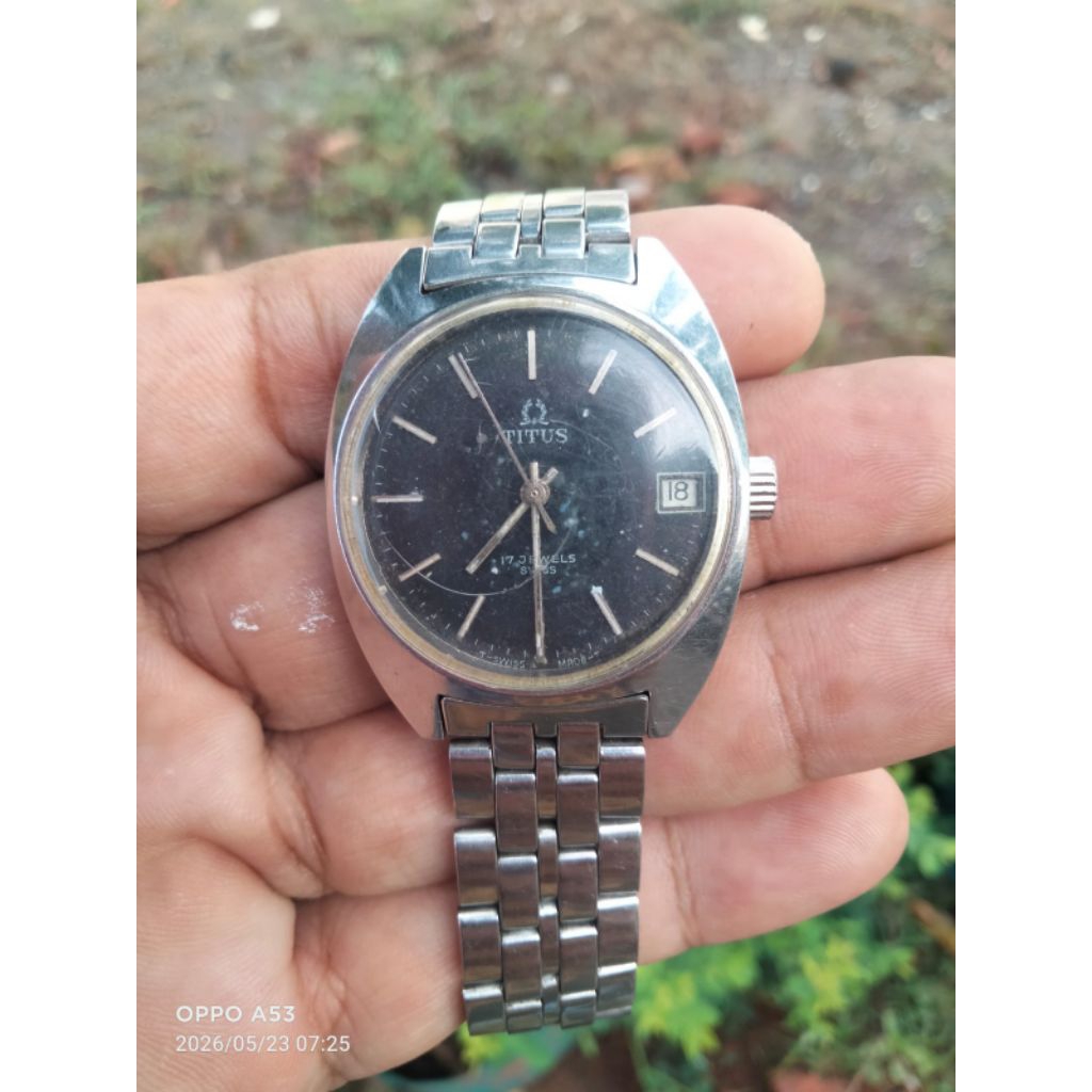 Jam tangan pria TITUS VINTAGE 17 jewel