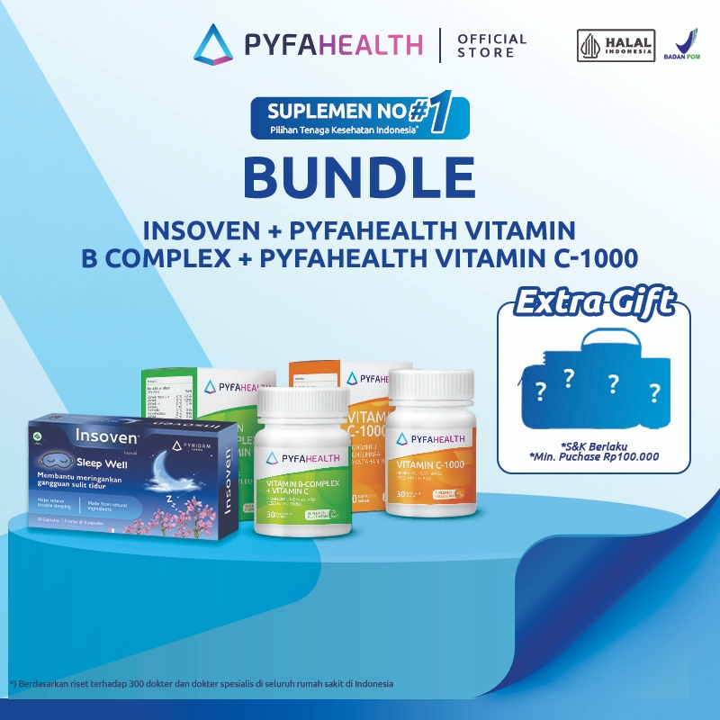 [BUNDLE] Insoven + Pyfahealth Vitamin B Complex + Pyfahealth Vitamin C-1000