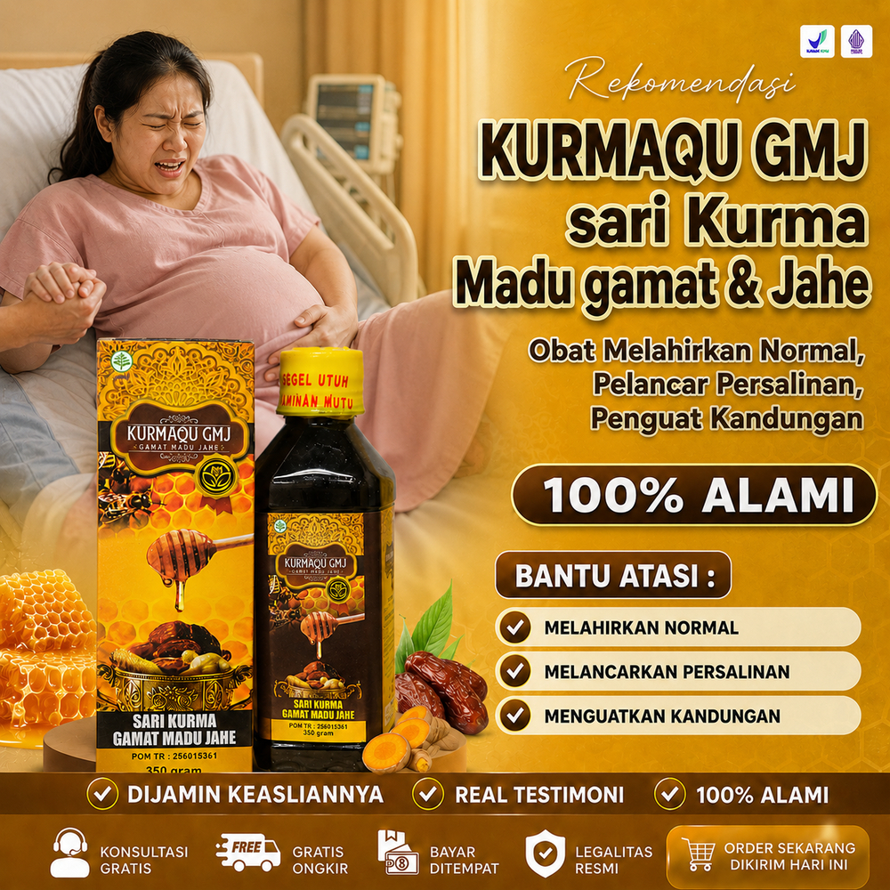 Obat Melahirkan Normal, Pelancar Persalinan, Penguat Kandungan, Suplemen Ibu Hamil, KurmaQu