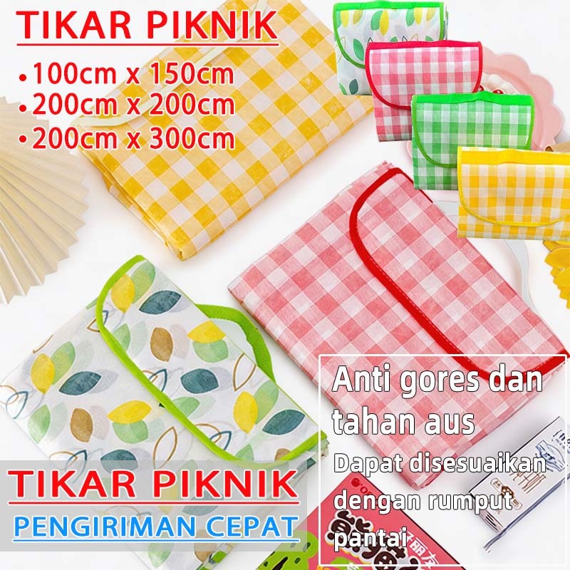 [Kualitasting] tiker piknik jumbo tikar lipat piknik waterproof 200x200 tikar lipat piknik jumbo 300
