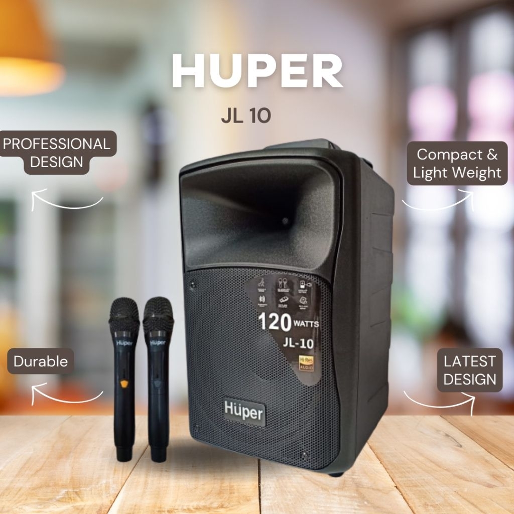Speaker Portable Huper JL-10 Portable Wireless Meeting Huper JL-10 / 10 Inch
