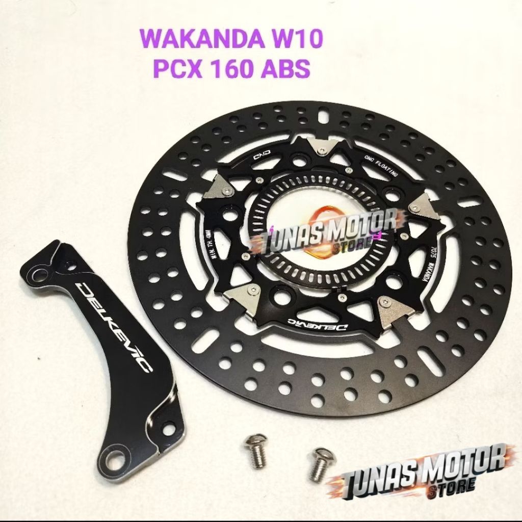 PIRINGAN CAKRAM DEPAN DELKEVIC PCX 160 ABS WAKANDA W-10 FLOATING BRAKE DISK DELKEVIC PCX 160 ABS